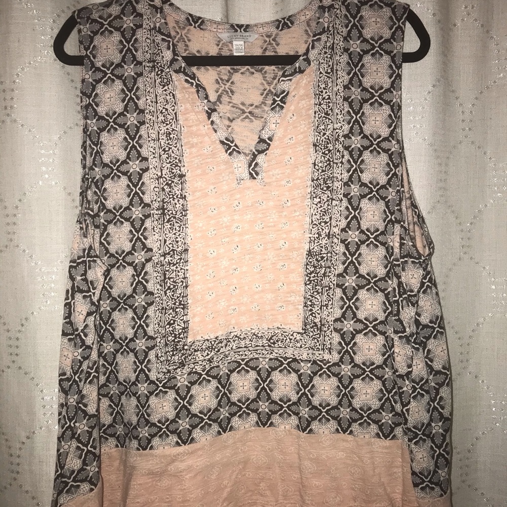 Pink Design Tank Top
